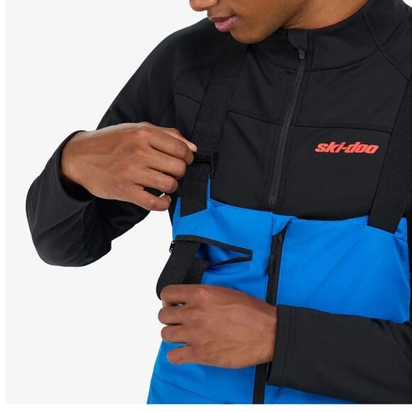 Ski-Doo Men's Size XL NWT BC Kona Highpants Snowmobile Winter Indigo Blue Black - Picture 4 of 11